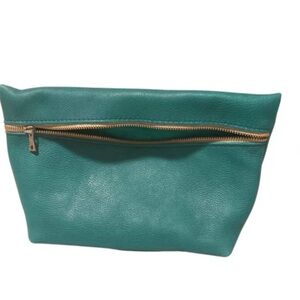 Portland Leather Goods Makeup Bag - XL Seafoam